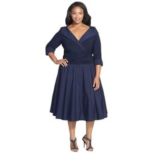 Jessica Howard | Navy A-line midi dress | 16